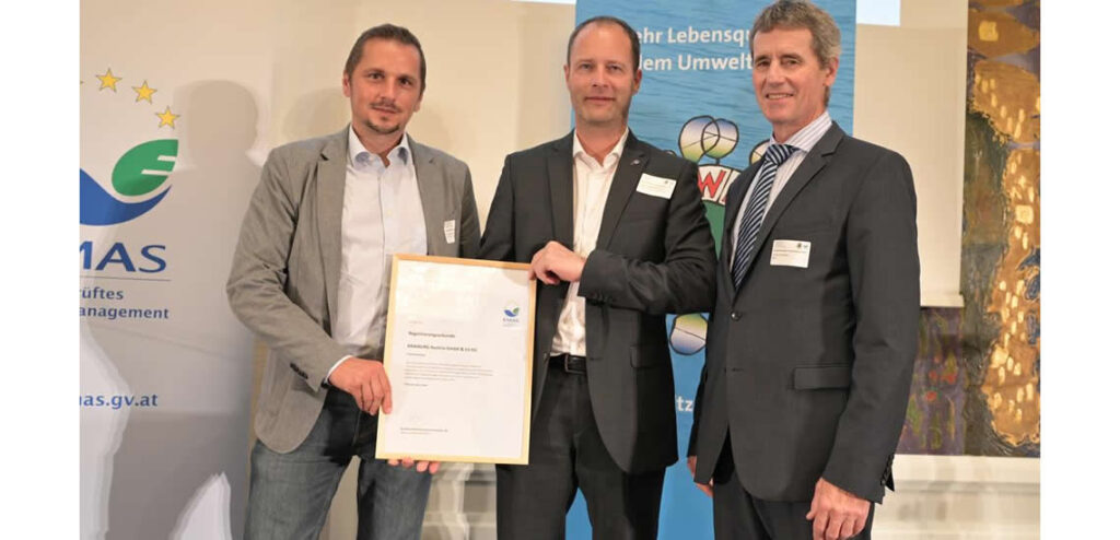 KRAIBURG EMAS Certificate