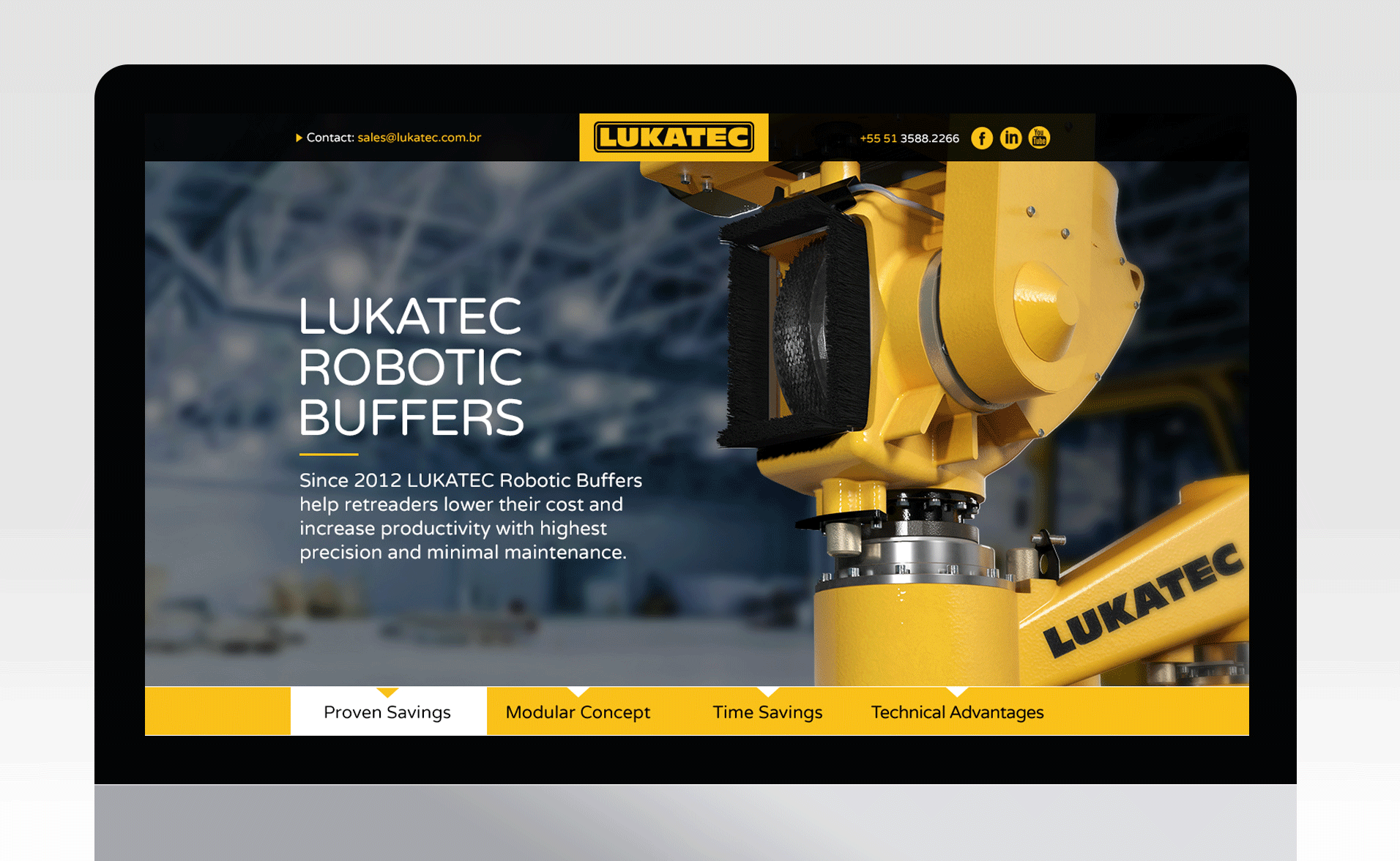 Lukatec Website for Robotic Buffer