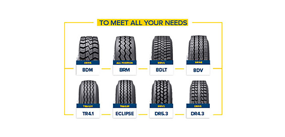 Bridgestone Bandag MaxTread Line